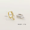 Wholesale Earrings S925 Silver Geometric Electroplated Light Luxury Style For Women