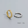 Wholesale Earrings S925 Silver Geometric Ins Style Electroplated For Women