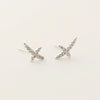 Wholesale Earrings S925 Silver Geometric Pattern Electroplated For Men And Women