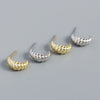 Wholesale Earrings S925 Silver Geometric Style Electroplated For Women