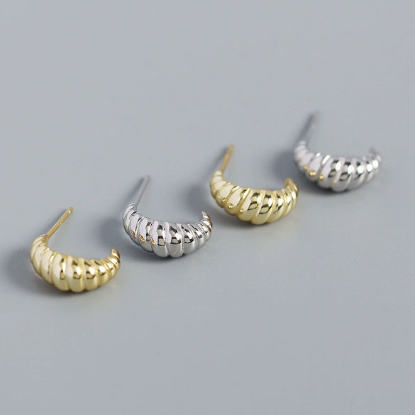 Wholesale Earrings S925 Silver Geometric Style Electroplated For Women