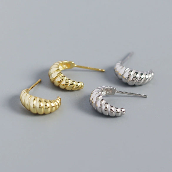 Wholesale Earrings S925 Silver Geometric Style Electroplated For Women