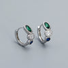 Wholesale Earrings S925 Silver Geometric Style Electroplated