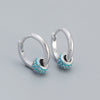 Wholesale Earrings S925 Silver Minimalist Rotating Beads Geometric Electroplated