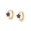 Wholesale Earrings S925 Silver Needle Copper Geometric Star Flower Design Electroplated