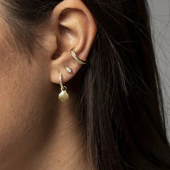 Wholesale Earrings S925 Silver Needle Copper Ushaped Geometric Zircon