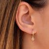 Wholesale Earrings S925 Silver Needle Geometric Cut Out Cross Design Electroplated