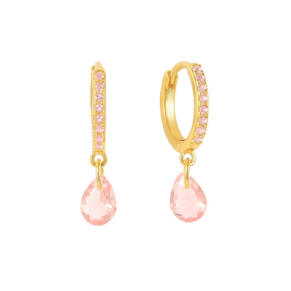 Wholesale Earrings S925 Silver Needle Geometric Water Drop Zirconia French Ear Buckle For Women