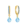 Wholesale Earrings S925 Silver Needle Geometric Water Drop Zirconia French Ear Buckle For Women