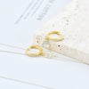 Wholesale Earrings S925 Silver Needle Geometric Water Drop Zirconia French Ear Buckle For Women