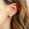 Wholesale Earrings S925 Silver Needle Geometric Water Drop Zirconia French Ear Buckle For Women