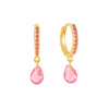 Wholesale Earrings S925 Silver Needle Geometric Water Drop Zirconia French Ear Buckle For Women