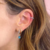 Wholesale Earrings S925 Silver Needle Geometric Water Drop Zirconia French Ear Buckle For Women