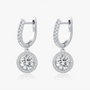 Wholesale Earrings S925 Silver Versatile Geometric Set With Diamonds For Women