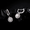 Wholesale Earrings S925 Silver Versatile Geometric Set With Diamonds For Women