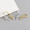 Wholesale Earrings S925 Sterling Silver Baroque Cross Geometric Electroplating Design For Women