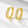 Wholesale Earrings S925 Sterling Silver Classic Diamond Geometric Style For Women