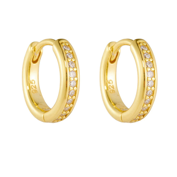 Wholesale Earrings S925 Sterling Silver Classic Diamond Geometric Style For Women