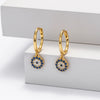 Wholesale Earrings S925 Sterling Silver Geometric Devil's Eye Fashion Temperament Ear Jewelry