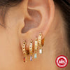 Wholesale Earrings S925 Sterling Silver Geometric Electroplating