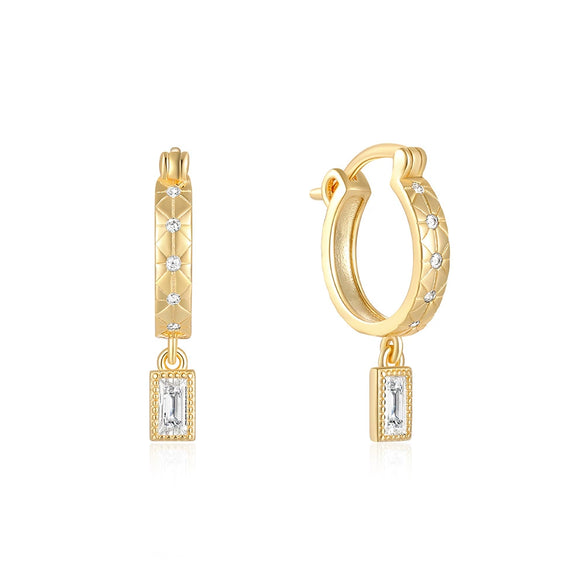 Wholesale Earrings S925 Sterling Silver Geometric Electroplating
