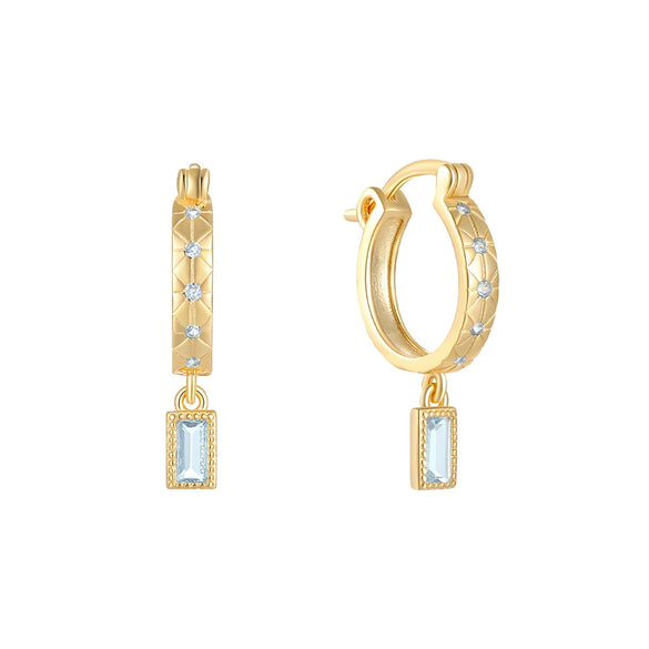 Wholesale Earrings S925 Sterling Silver Geometric Electroplating