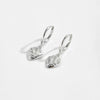 Wholesale Earrings S925 Sterling Silver Geometric Love Pendant Electroplated Platinum 18K Gold Women's Jewelry