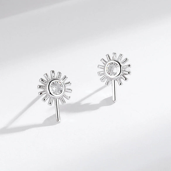 Wholesale Earrings S925 Sterling Silver Geometric Retro Diamond