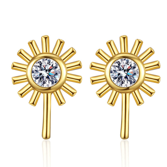 Wholesale Earrings S925 Sterling Silver Geometric Retro Diamond