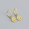 Wholesale Earrings S925 Sterling Silver Geometric Round Electroplated For Women