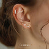 Wholesale Earrings S925 Sterling Silver Geometric Water Drop Zircon Design