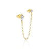 Wholesale Earrings S925 Sterling Silver Geometric Water Drop Zircon Design