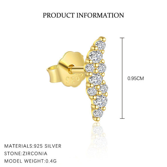 Wholesale Earrings S925 Sterling Silver Geometric Water Drop Zircon Design