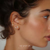 Wholesale Earrings S925 Sterling Silver Geometric Water Drop Zircon Design