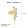 Wholesale Earrings S925 Sterling Silver Geometric Water Drop Zircon Design