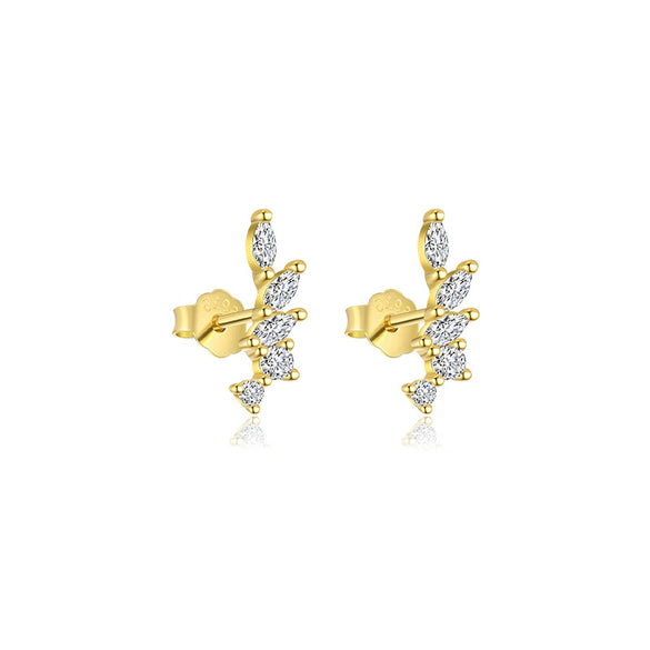 Wholesale Earrings S925 Sterling Silver Geometric Water Drop Zircon Design