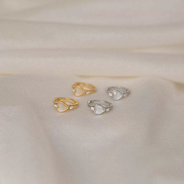Wholesale Earrings S925 Sterling Silver Heart Shaped Electroplated For Women