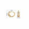 Wholesale Earrings S925 Sterling Silver Vintage Light Luxury Geometric Electroplating Women