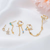 Wholesale Earrings Set Brass 18K Star Design Fashion Tassel Jewelry For Women