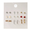 Wholesale Earrings Set Geometric Crystal Stainless Steel Microinlay