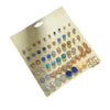 Wholesale Earrings Set Geometric Crystal Stainless Steel Microinlay