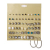 Wholesale Earrings Set Geometric Crystal Stainless Steel Microinlay