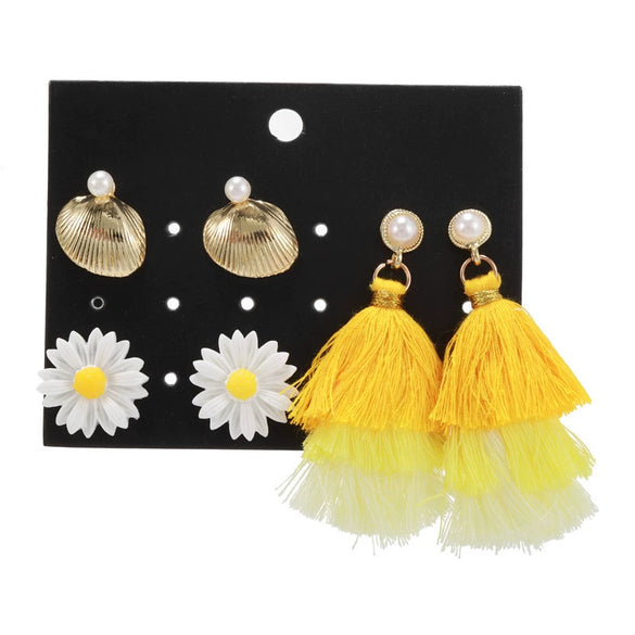 Wholesale Earrings Set Geometric Crystal Stainless Steel Microinlay