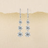 Wholesale Earrings 925 Silver Geometric Moissanite Inlay