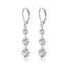 Wholesale Earrings 925 Silver Geometric Moissanite Inlay