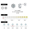 Wholesale Earrings 925 Silver Geometric Niche Design Diamond