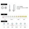 Wholesale Earrings 925 Silver Geometric Style Mosan Diamond For Women