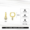 Wholesale Earrings Silver Heart Shaped Geometric Style Electroplated