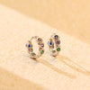 Wholesale Earrings 925 Silver Love Zircon Geometric Heart Shape For Women