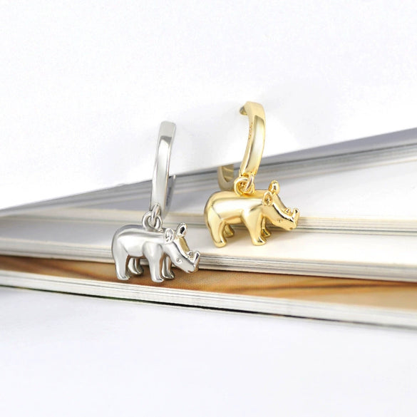 Wholesale Earrings Silver Needle Copper Animal Zodiac Retro Geometric Ushaped Electroplated For Women